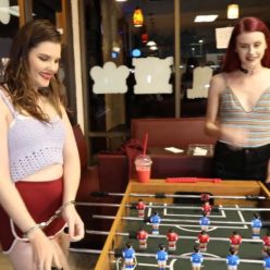 Pink-Cuffs - Stevie Mae, Serendipity and Ziva Fae are playing with cuffs – Girls Night Out