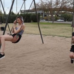 Handcuffed Kaitlynn Day and Daisy – A Day in the Park