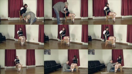 Rope Bondage - Elizabeth Andrews is roped to chair - Audition Gone Awry Part 2 of 2