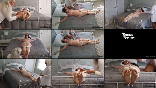 Lesbian Bondage - Doctor-Patient Playtime - Nurse Sandra Tickles Nude Christina Sapphire - Bondage Experiment