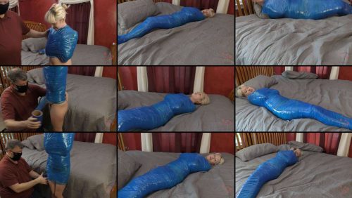 Mummification Bondage - Lucy vs. Her White Whale - Bondagejunkies - Lucy is wrapped and mummified