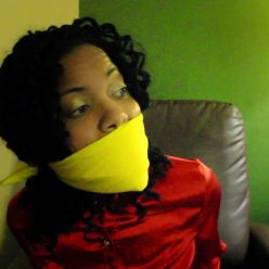 Monica Jade: Reporter Taken - Monica Jade is bandanna blindfold and cleave gagged