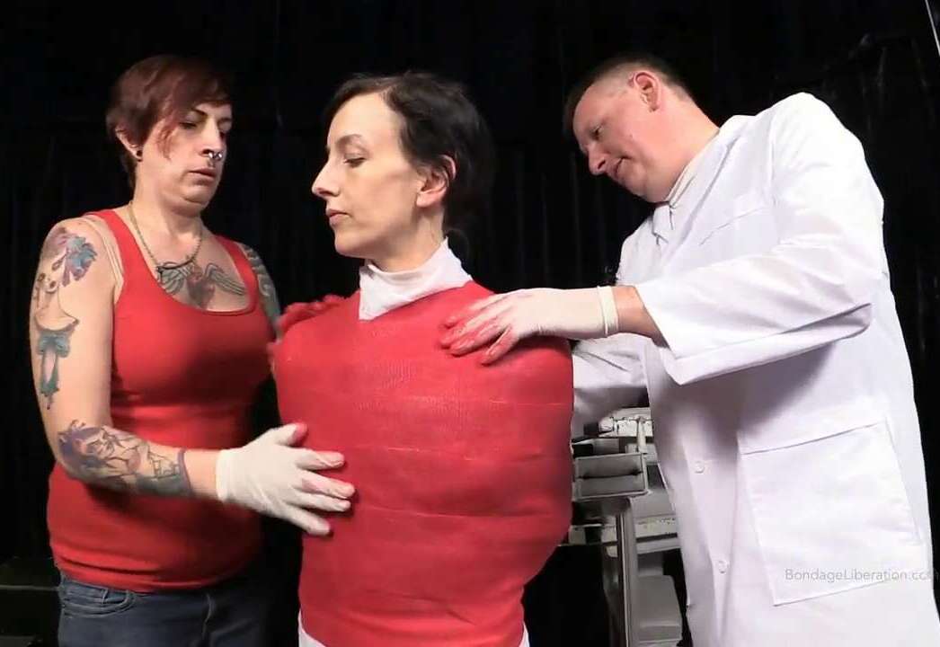 Mummification Bondage - Practice Casting Session - Elise Graves is casted in a classic rope position called the Box Tie