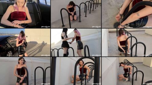 Female Bondage - Daisy Meadows taken captive! - Pink-Cuffs - Chains,cuffs,handcuffs the best equipment for bondage play!!!