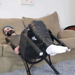 Mummification Bondage - Jeanette's Chair Cocoon! - Cinched and Secured