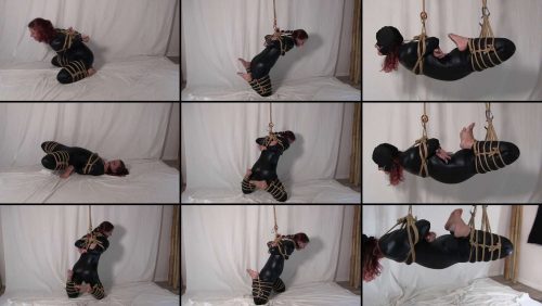 Suspension Bondage - Evolution of the Flying Cat Fayth - Cleave gag,body catsuit,hood for suspending sexy girl