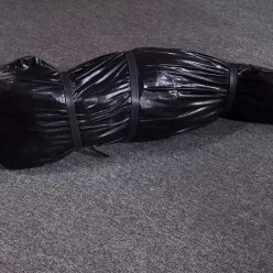 Sexy copmummy - Taped up and dragged away in a body bag - Borntobeborn - Latex Bondage