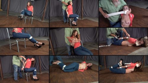 Submission in Ropes - Rachel Adams: Awesome Back Arch in Jeans