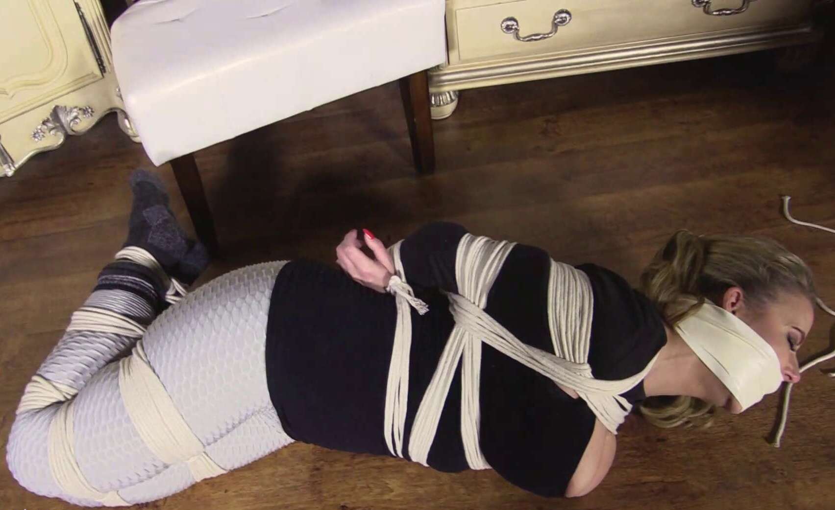 Rope Bondage - She just wanted to be tied up in her comfy clothes - Bondage M/F
