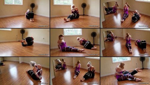 Gym Going MILFs find Themselves Tied Up & Gagged in their Yoga Studio - Rope Bondage Predicament!