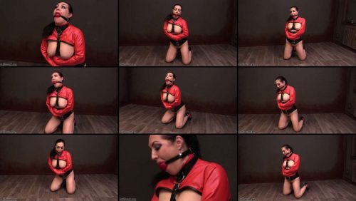 Leather Bondage - Mistress Elina Flower gets exposed - BeltBound