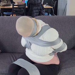 Tape Bondage - Ava Minx - Taped, Gagged and Bagged! - Cinched and Secured