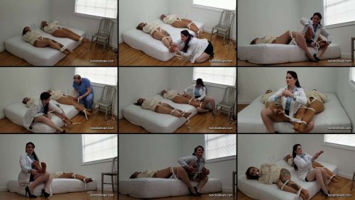 Female Bondage - Asylum Agony 2 - Twisted Tickle Therapy - Sandra Silvers, Caroline Pierce and Whitney Morgan - Female Tickling