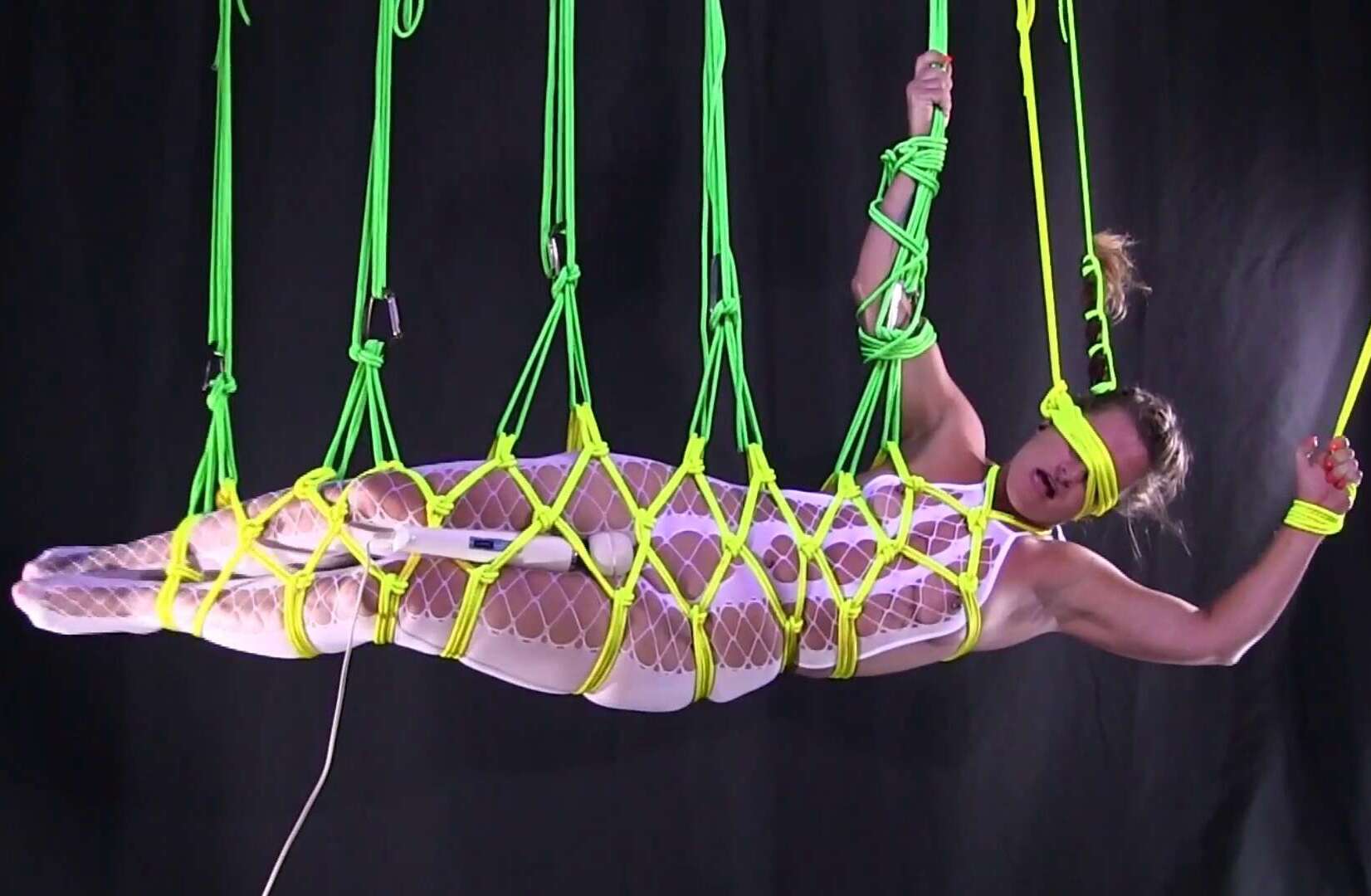 Hung & Left to Cum In the Club - Rope Bondage