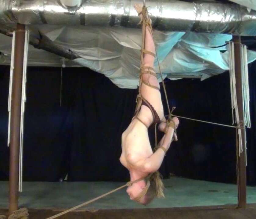 Ashley Dag Custom One Leg Inversion Pt2 - Rope Bondage