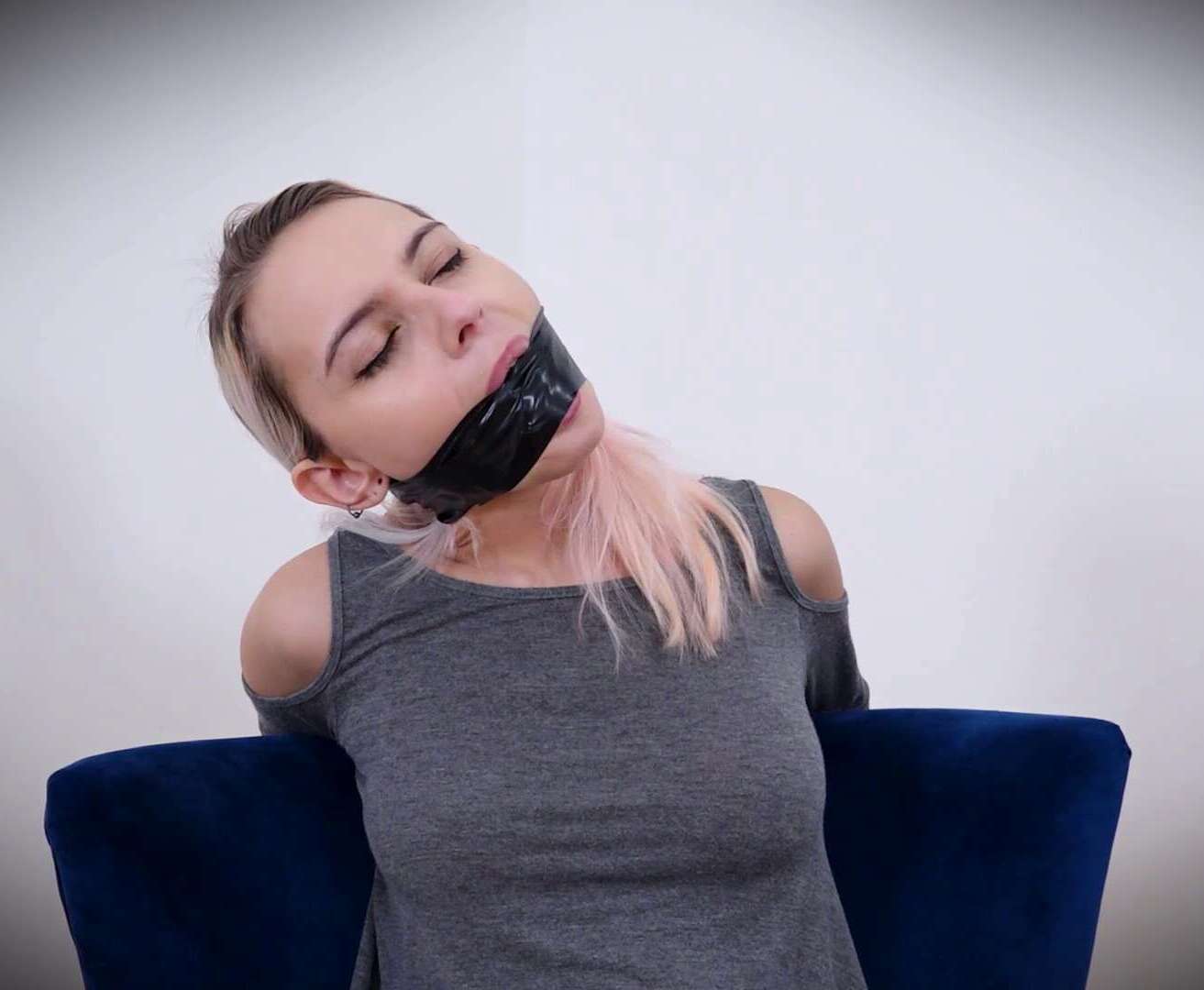 Chloe Toy - PVC Tape Gagged HD